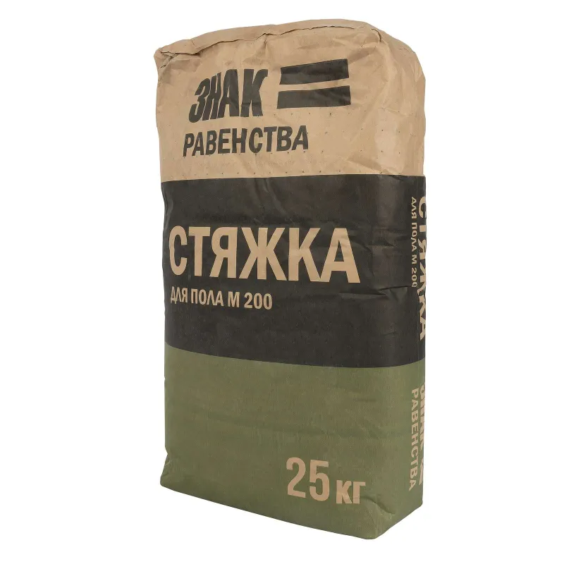 Стяжка пола Знак Равенства М-200 25 к — купить в Вагайском районе