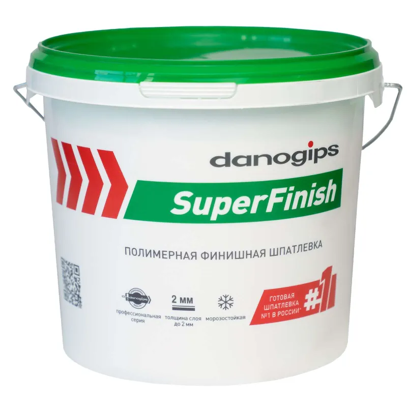Шпаклевка Danogips SuperFinish, финишная готовая 5 кг — купить в Вагайском районе